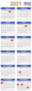 Días Feriadas 2021