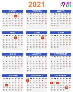 Días Feriadas 2021